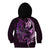 Personalised New Zealand Breast Cancer Kid Hoodie Fight Like A Girl Pink Manaia Fern With Paua Shell - Wonder Print Shop