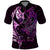 Personalised New Zealand Breast Cancer Polo Shirt Fight Like A Girl Pink Manaia Fern With Paua Shell - Wonder Print Shop