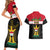 Iraq National Day Couples Matching Short Sleeve Bodycon Dress and Hawaiian Shirt Iraqi Coat Of Arms With Flag Style - Wonder Print Shop