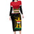 Iraq National Day Long Sleeve Bodycon Dress Iraqi Coat Of Arms With Flag Style - Wonder Print Shop