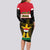 Iraq National Day Long Sleeve Bodycon Dress Iraqi Coat Of Arms With Flag Style - Wonder Print Shop