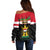 Iraq National Day Off Shoulder Sweater Iraqi Coat Of Arms With Flag Style - Wonder Print Shop