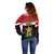 Iraq National Day Off Shoulder Sweater Iraqi Coat Of Arms With Flag Style - Wonder Print Shop