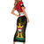 Iraq National Day Short Sleeve Bodycon Dress Iraqi Coat Of Arms With Flag Style - Wonder Print Shop