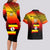 Uganda Independence Day Couples Matching Long Sleeve Bodycon Dress and Hawaiian Shirt Jamhuri ya Uganda Happy 61st Anniversary - Wonder Print Shop