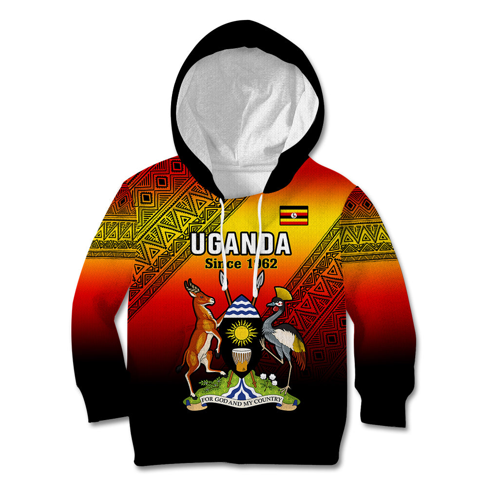 Uganda Independence Day Kid Hoodie Jamhuri ya Uganda Happy 61st Anniversary - Wonder Print Shop