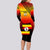 Uganda Independence Day Long Sleeve Bodycon Dress Jamhuri ya Uganda Happy 61st Anniversary - Wonder Print Shop