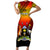 Uganda Independence Day Short Sleeve Bodycon Dress Jamhuri ya Uganda Happy 61st Anniversary - Wonder Print Shop