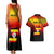 Personalised Uganda Independence Day Couples Matching Tank Maxi Dress and Hawaiian Shirt Jamhuri ya Uganda Happy 61st Anniversary - Wonder Print Shop