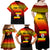 Personalised Uganda Independence Day Family Matching Off Shoulder Maxi Dress and Hawaiian Shirt Jamhuri ya Uganda Happy 61st Anniversary - Wonder Print Shop