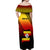 Personalised Uganda Independence Day Off Shoulder Maxi Dress Jamhuri ya Uganda Happy 61st Anniversary - Wonder Print Shop