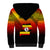 Personalised Uganda Independence Day Sherpa Hoodie Jamhuri ya Uganda Happy 61st Anniversary - Wonder Print Shop