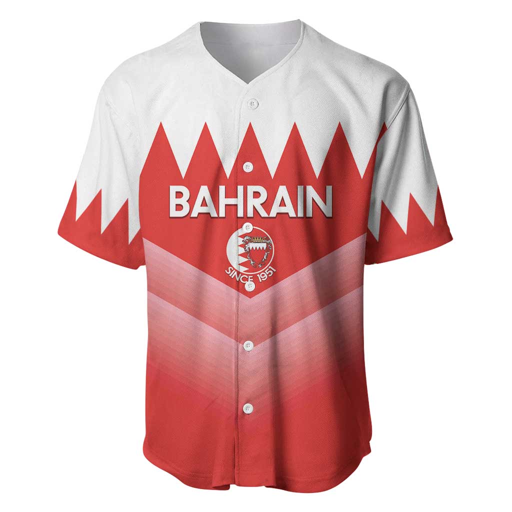 Custom Bahrain Football Baseball Jersey Muharabi Dilmun Sporty Style - Wonder Print Shop