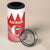 Custom Bahrain Football 4 in 1 Can Cooler Tumbler Muharabi Dilmun Sporty Style - Wonder Print Shop