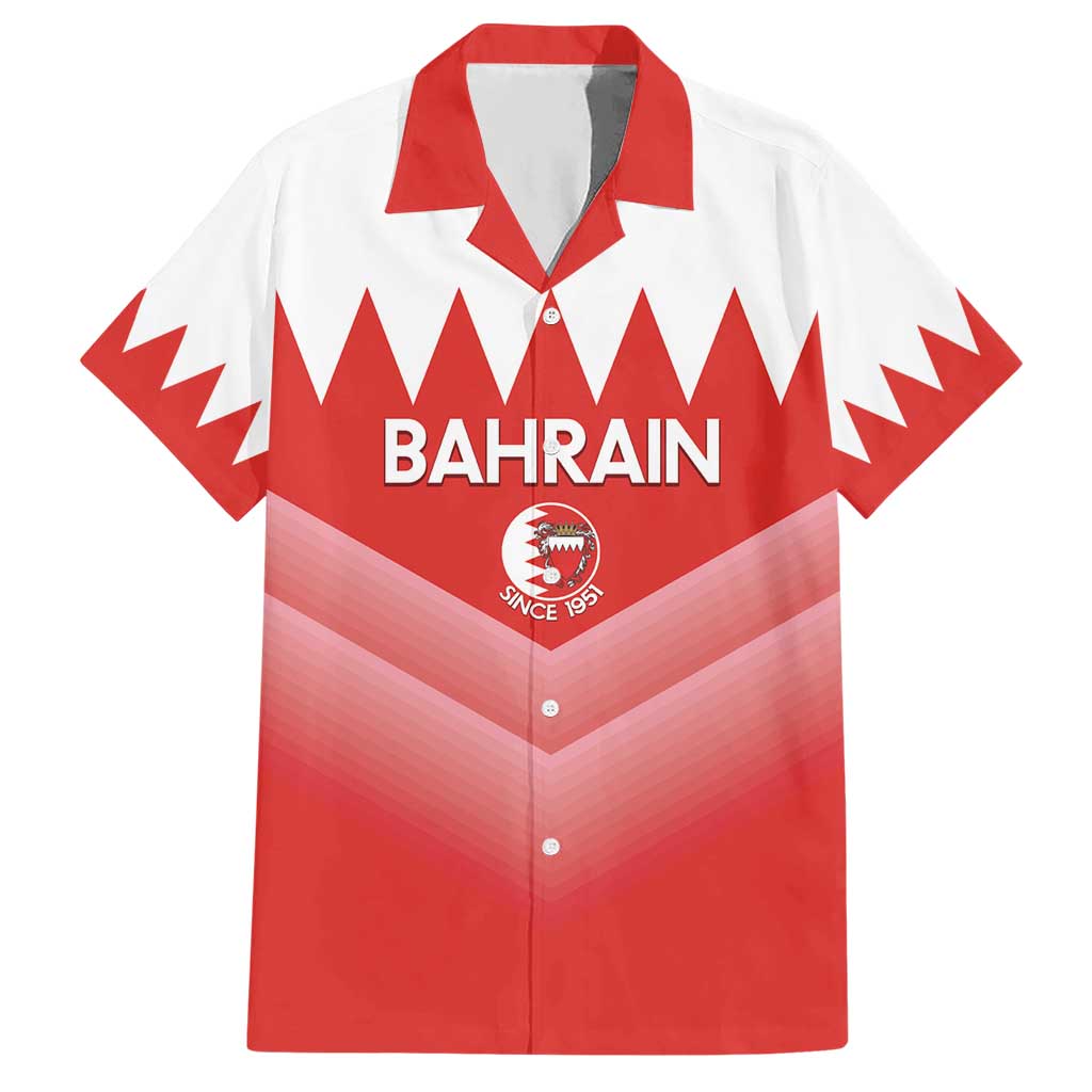 Custom Bahrain Football Hawaiian Shirt Muharabi Dilmun Sporty Style - Wonder Print Shop