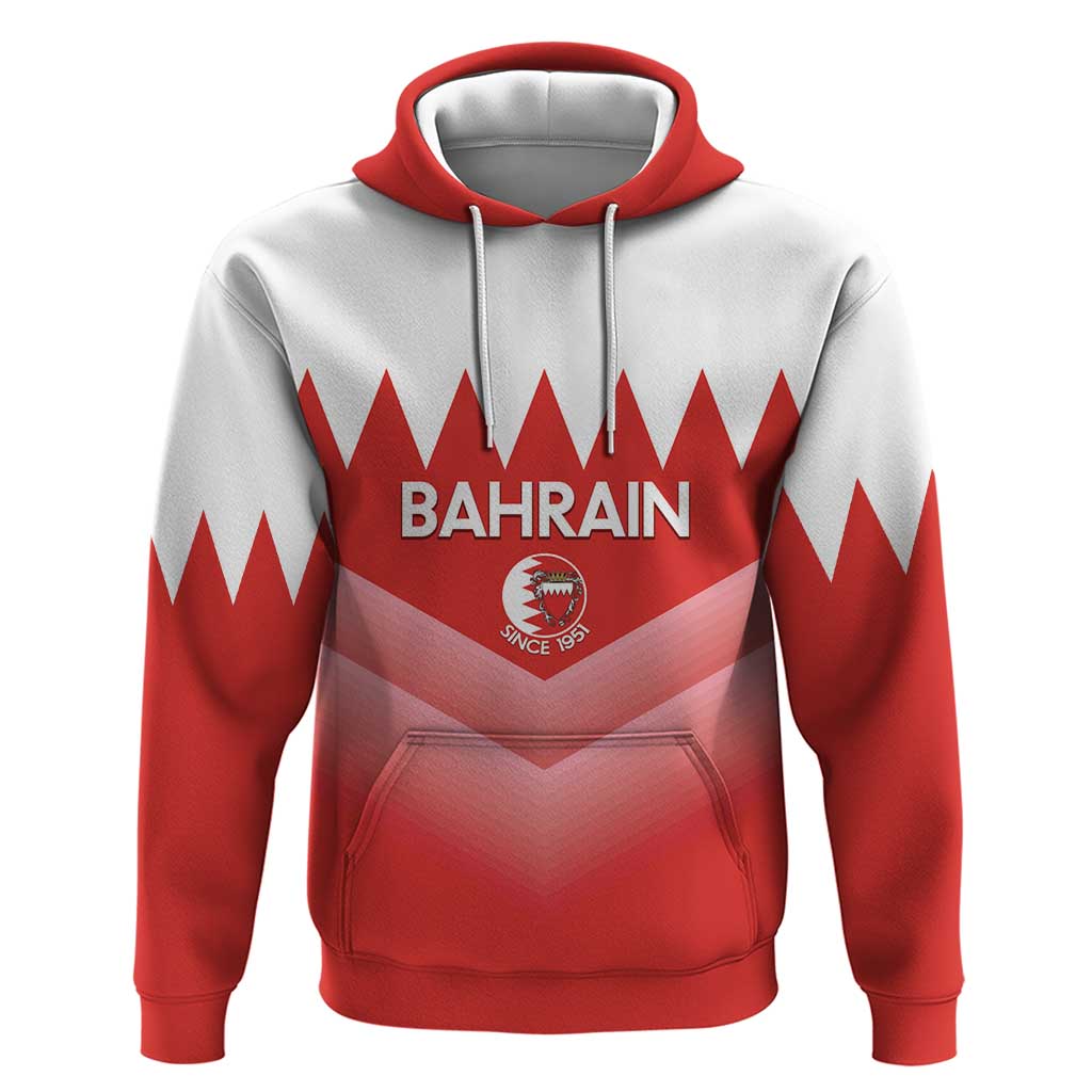 Custom Bahrain Football Hoodie Muharabi Dilmun Sporty Style - Wonder Print Shop