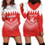 Custom Bahrain Football Hoodie Dress Muharabi Dilmun Sporty Style - Wonder Print Shop