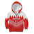 Custom Bahrain Football Kid Hoodie Muharabi Dilmun Sporty Style - Wonder Print Shop