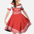 Custom Bahrain Football Kid Short Sleeve Dress Muharabi Dilmun Sporty Style - Wonder Print Shop