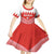 Custom Bahrain Football Kid Short Sleeve Dress Muharabi Dilmun Sporty Style - Wonder Print Shop