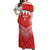 Custom Bahrain Football Off Shoulder Maxi Dress Muharabi Dilmun Sporty Style - Wonder Print Shop