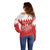 Custom Bahrain Football Off Shoulder Sweater Muharabi Dilmun Sporty Style - Wonder Print Shop