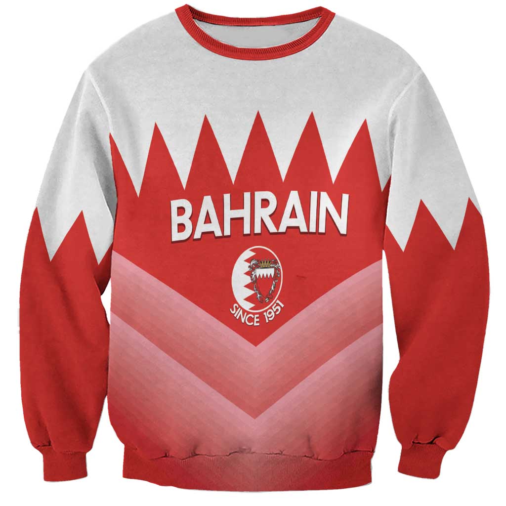 Custom Bahrain Football Sweatshirt Muharabi Dilmun Sporty Style - Wonder Print Shop