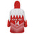 Custom Bahrain Football Wearable Blanket Hoodie Muharabi Dilmun Sporty Style - Wonder Print Shop