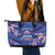 Custom Japan Rugby Leather Tote Bag Go Brave Blossoms