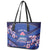 Custom Japan Rugby Leather Tote Bag Go Brave Blossoms