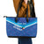 Custom Kuwait Football Leather Tote Bag Al-Azraq Sporty Style