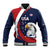 Custom USA Rugby Baseball Jacket Go Eagles Sporty Style - Wonder Print Shop