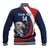 Custom USA Rugby Baseball Jacket Go Eagles Sporty Style - Wonder Print Shop