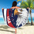 Custom USA Rugby Beach Blanket Go Eagles Sporty Style - Wonder Print Shop