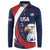 Custom USA Rugby Button Sweatshirt Go Eagles Sporty Style - Wonder Print Shop