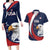 Custom USA Rugby Couples Matching Long Sleeve Bodycon Dress and Hawaiian Shirt Go Eagles Sporty Style - Wonder Print Shop