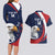 Custom USA Rugby Couples Matching Long Sleeve Bodycon Dress and Hawaiian Shirt Go Eagles Sporty Style - Wonder Print Shop