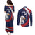 Custom USA Rugby Couples Matching Puletasi and Long Sleeve Button Shirt Go Eagles Sporty Style - Wonder Print Shop