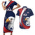 Custom USA Rugby Couples Matching Short Sleeve Bodycon Dress and Hawaiian Shirt Go Eagles Sporty Style - Wonder Print Shop