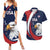 Custom USA Rugby Couples Matching Summer Maxi Dress and Hawaiian Shirt Go Eagles Sporty Style - Wonder Print Shop