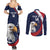 Custom USA Rugby Couples Matching Summer Maxi Dress and Long Sleeve Button Shirt Go Eagles Sporty Style - Wonder Print Shop