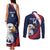 Custom USA Rugby Couples Matching Tank Maxi Dress and Long Sleeve Button Shirt Go Eagles Sporty Style - Wonder Print Shop