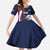 Custom USA Rugby Family Matching Long Sleeve Bodycon Dress and Hawaiian Shirt Go Eagles Sporty Style - Wonder Print Shop