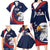 Custom USA Rugby Family Matching Long Sleeve Bodycon Dress and Hawaiian Shirt Go Eagles Sporty Style - Wonder Print Shop