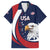 Custom USA Rugby Family Matching Long Sleeve Bodycon Dress and Hawaiian Shirt Go Eagles Sporty Style - Wonder Print Shop