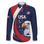 Custom USA Rugby Family Matching Long Sleeve Bodycon Dress and Hawaiian Shirt Go Eagles Sporty Style - Wonder Print Shop