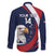 Custom USA Rugby Family Matching Long Sleeve Bodycon Dress and Hawaiian Shirt Go Eagles Sporty Style - Wonder Print Shop