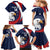 Custom USA Rugby Family Matching Mermaid Dress and Hawaiian Shirt Go Eagles Sporty Style - Wonder Print Shop