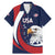 Custom USA Rugby Family Matching Mermaid Dress and Hawaiian Shirt Go Eagles Sporty Style - Wonder Print Shop