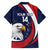 Custom USA Rugby Family Matching Off The Shoulder Long Sleeve Dress and Hawaiian Shirt Go Eagles Sporty Style - Wonder Print Shop